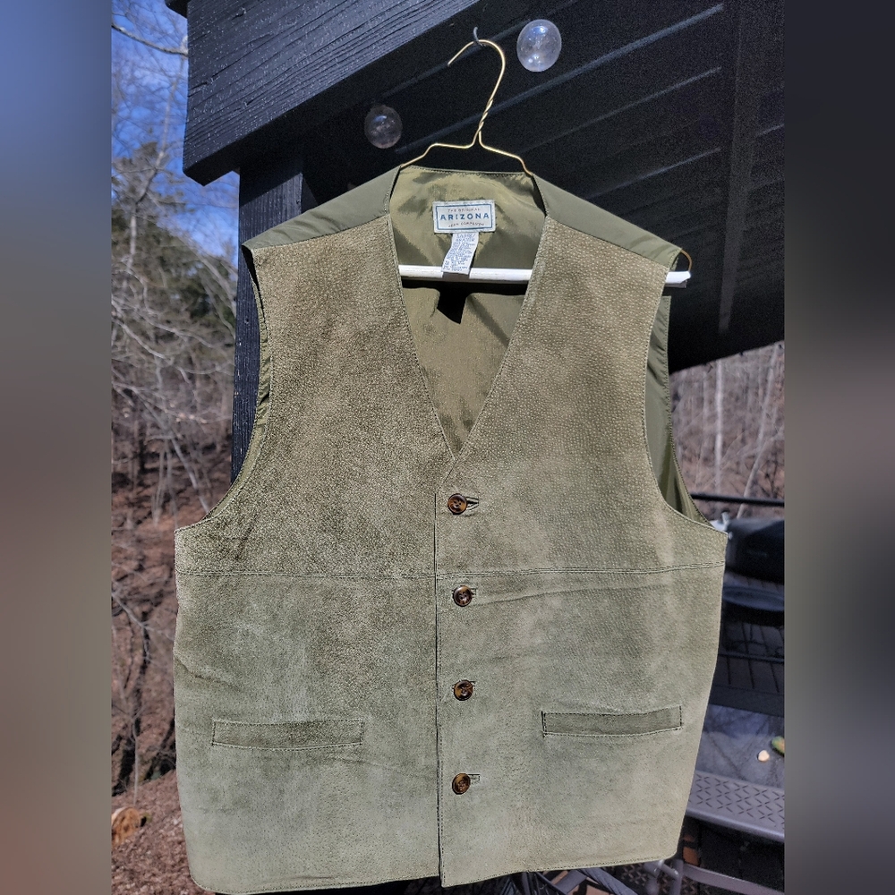 vintage leather vest